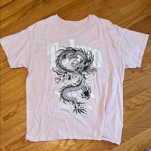 Pink Dragon Graphic T-Shirt